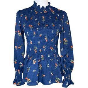 Mary & Mo Women's Floral Bishop Sleeve Peasant Modest Cottagecore Fairy Sz Small